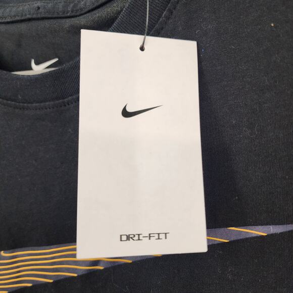 New NWT‎ Nike Men's The Nike Tee Dri- Fit Black Logo Size Large - Picture 5 of 5